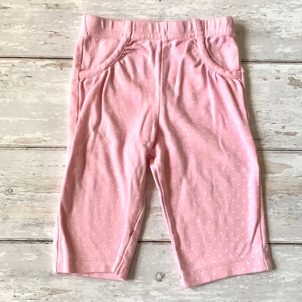 Baby Girl 3-6m Outfit Gray Butterfly Onesie Pink Leggings Pant 3m 6m